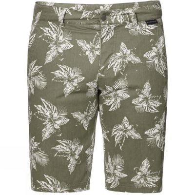 Pantalones Cortos Jack Wolfskin Drake Tropical Hombre - Verde - Chile ECF820546